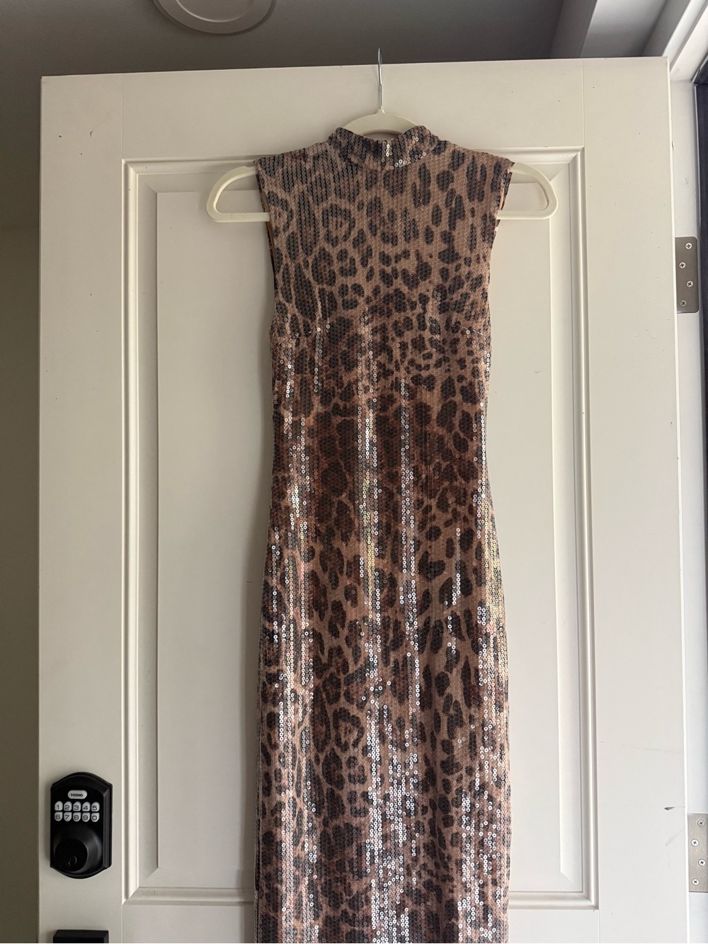 Meshki Leopard Print Maxi Dress with Side Slit - Picture 4 of 7
